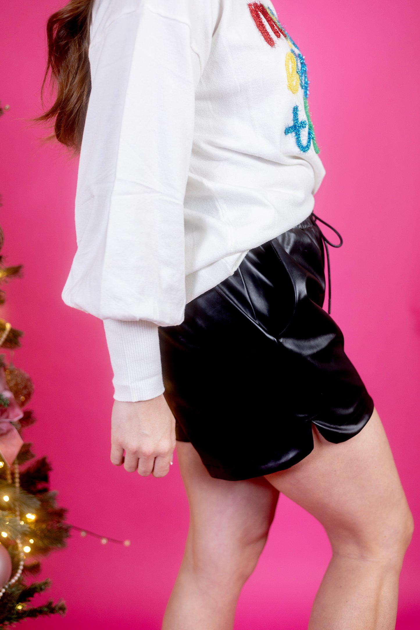 So Obsessed Faux Leather Shorts