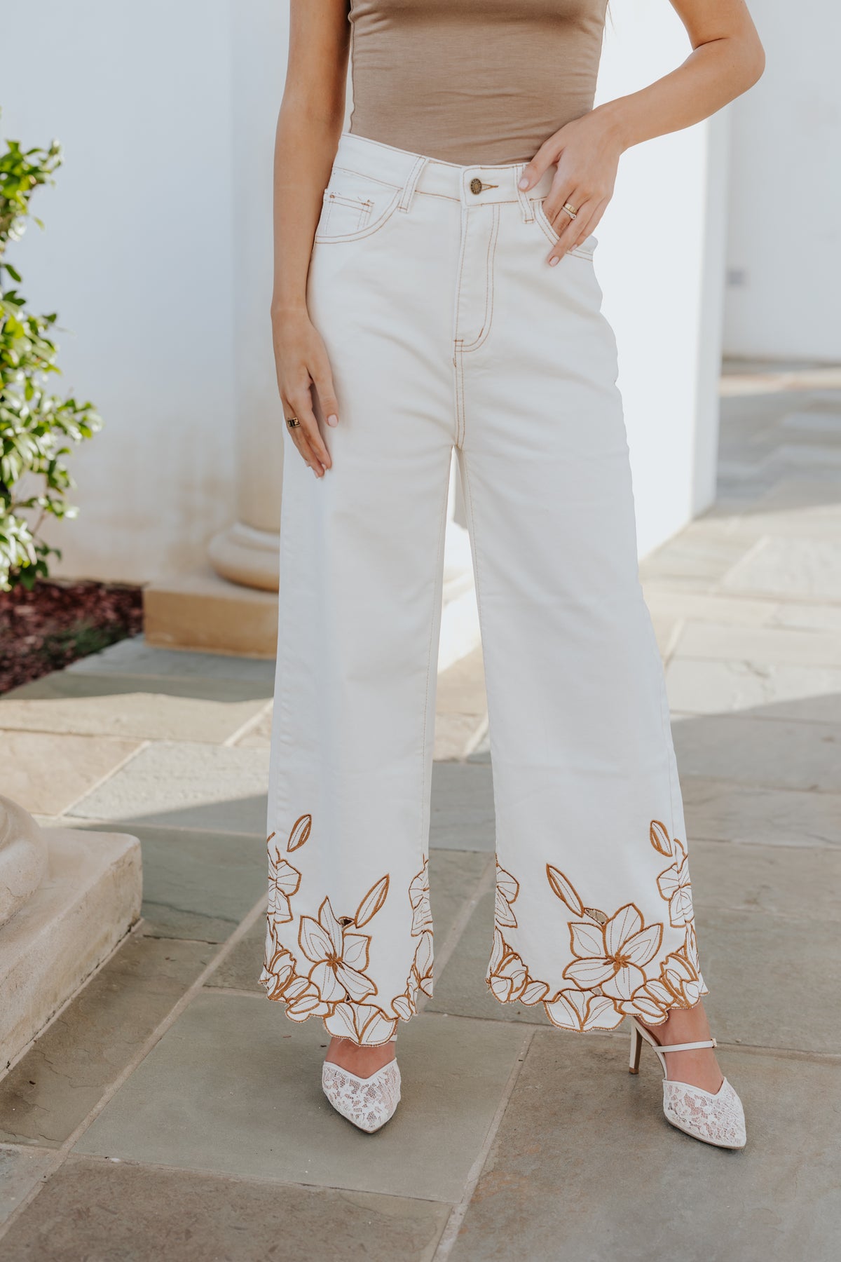 Fly to France Denim Pants