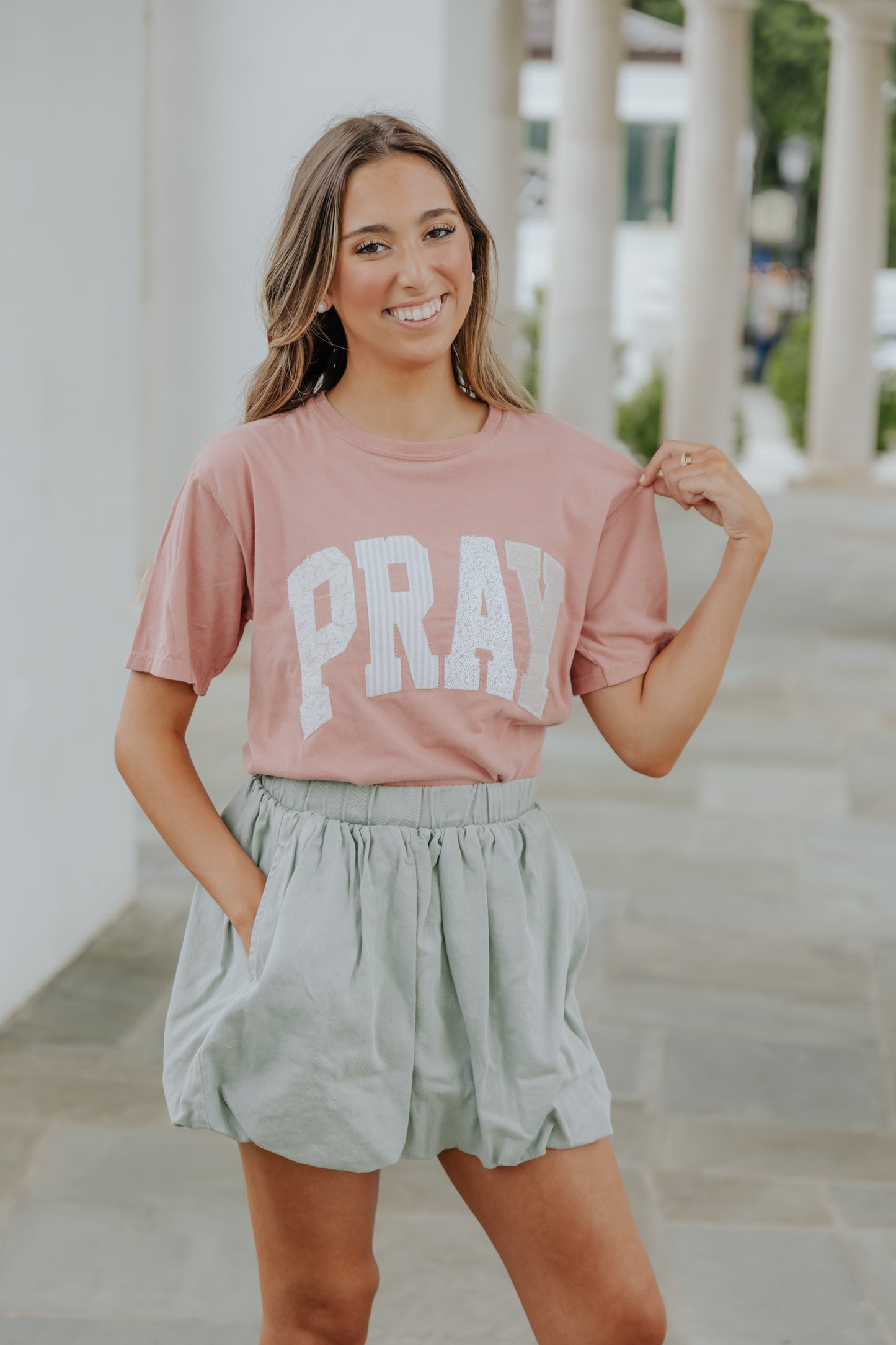 Pray Patchwork Tshirt