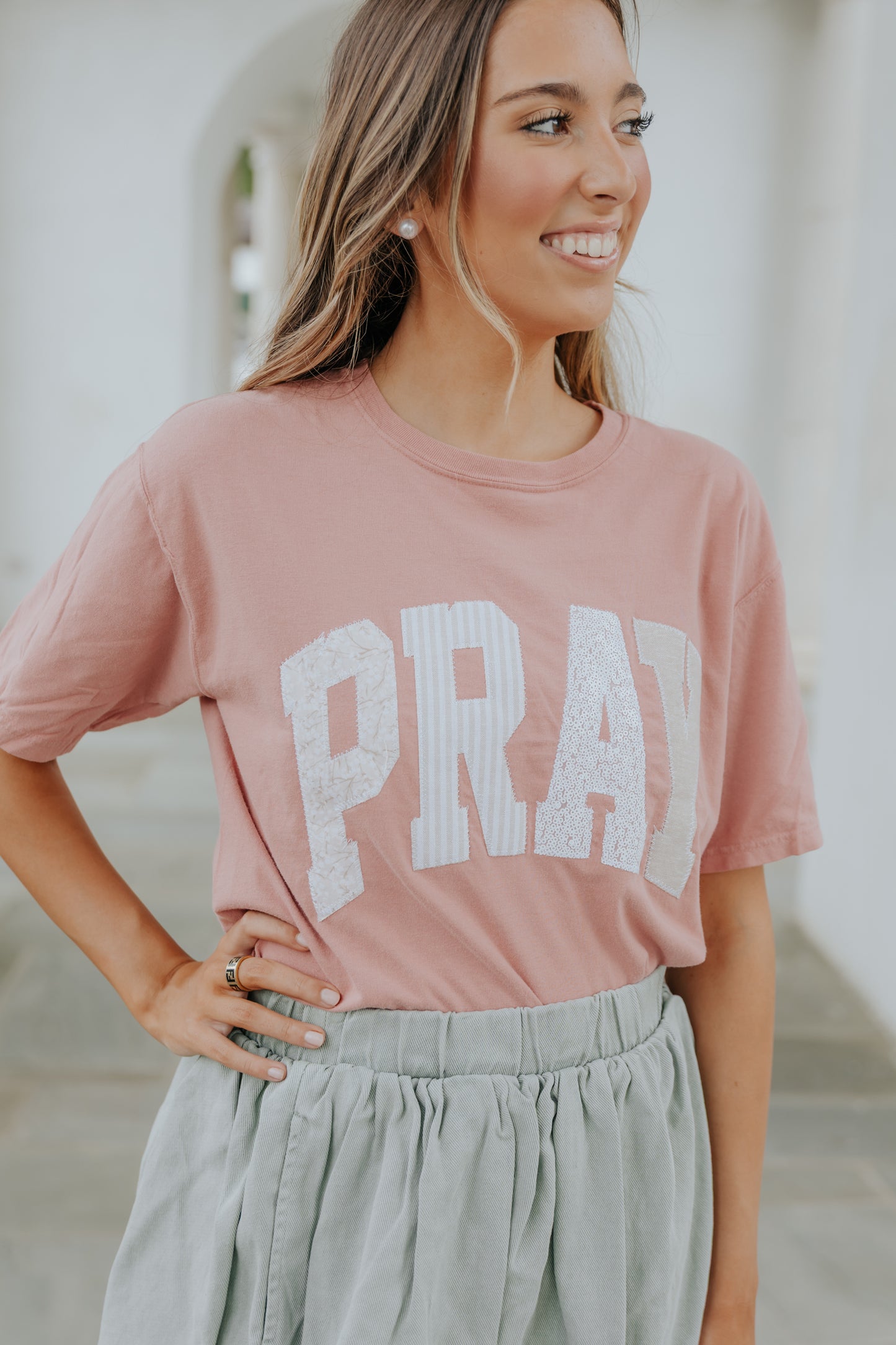 Pray Patchwork Tshirt
