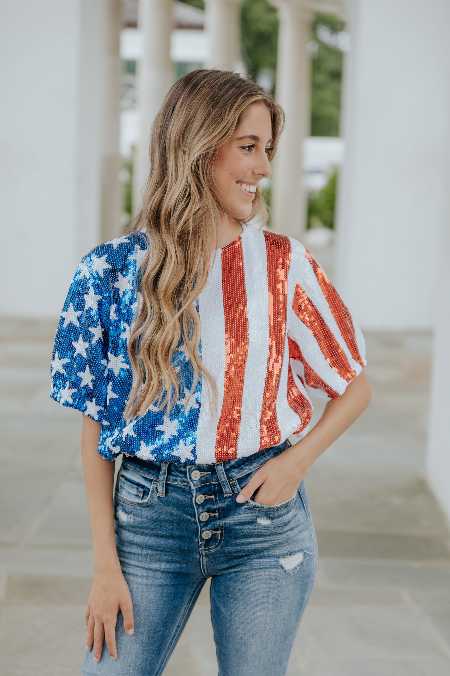 Loud and Proud Sequin Top