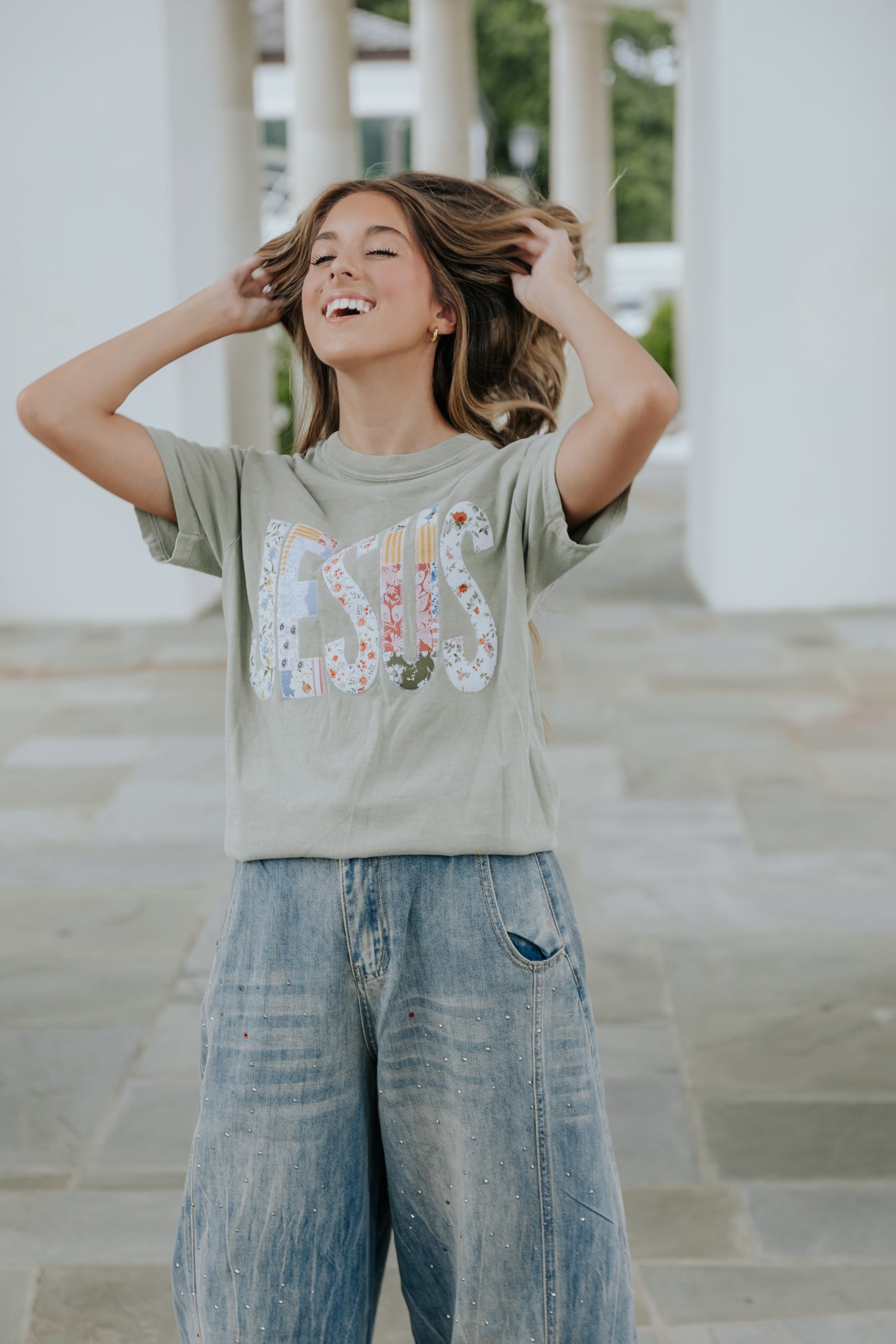 Jesus Patchwork Tshirt