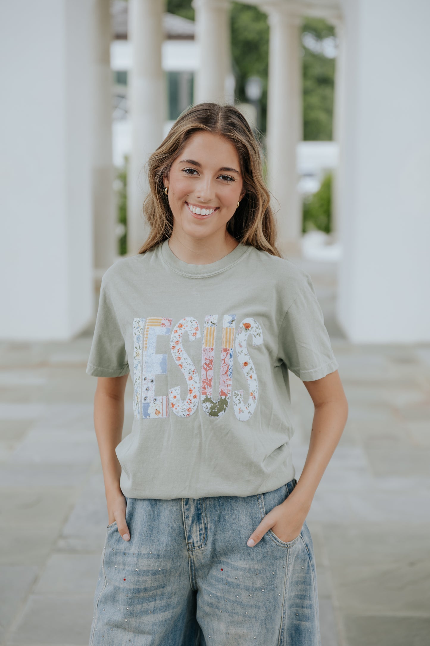 Jesus Patchwork Tshirt