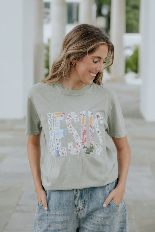 Jesus Patchwork Tshirt