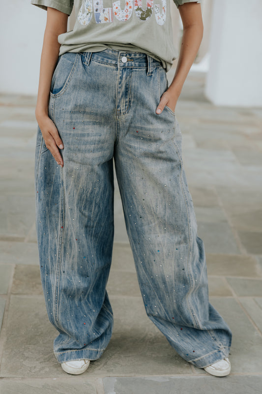 Walk It Back Barrel Jeans