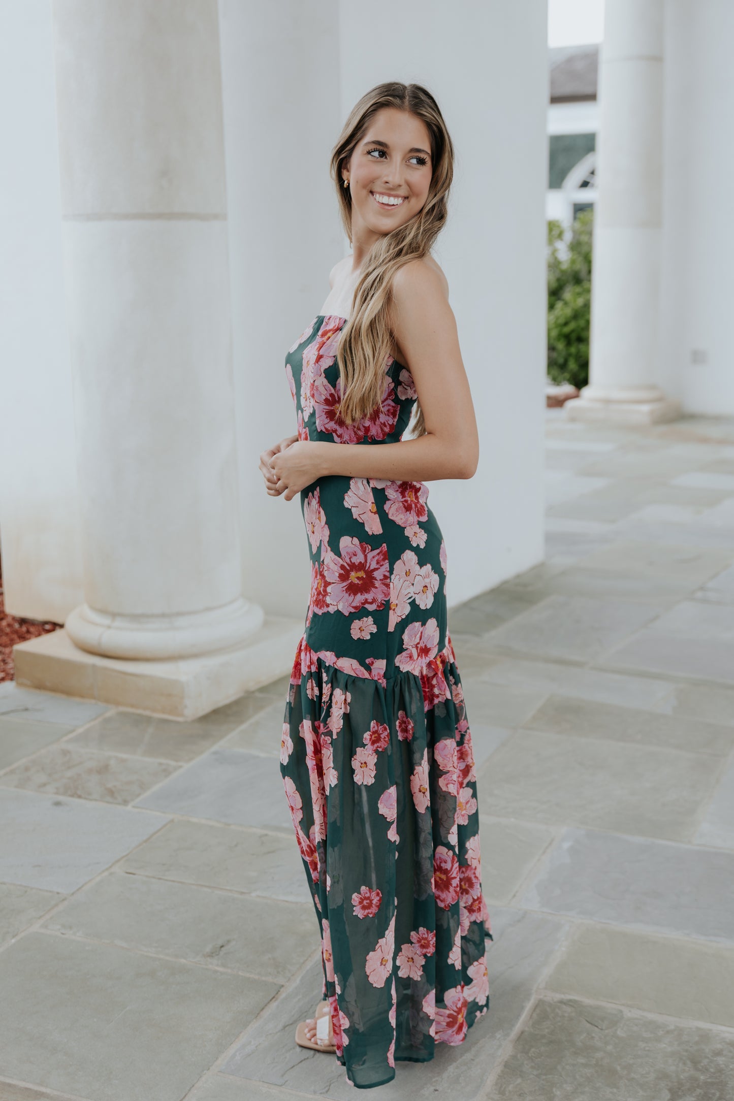 Long Nights Strapless Dress