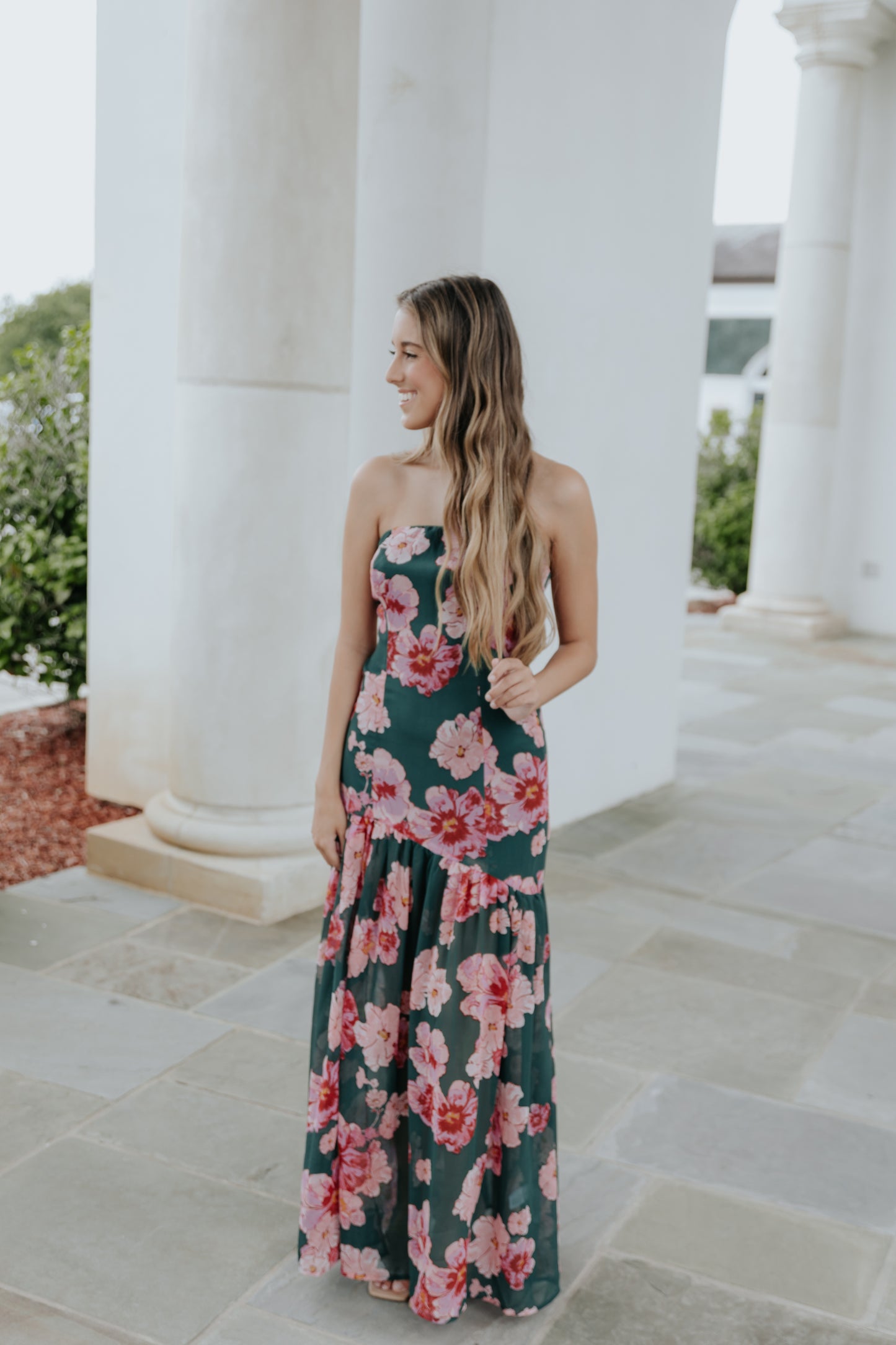 Long Nights Strapless Dress