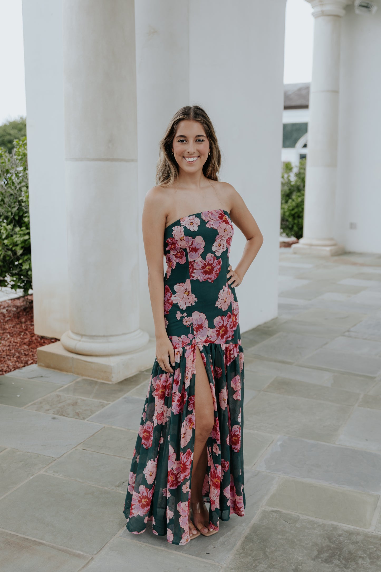Long Nights Strapless Dress