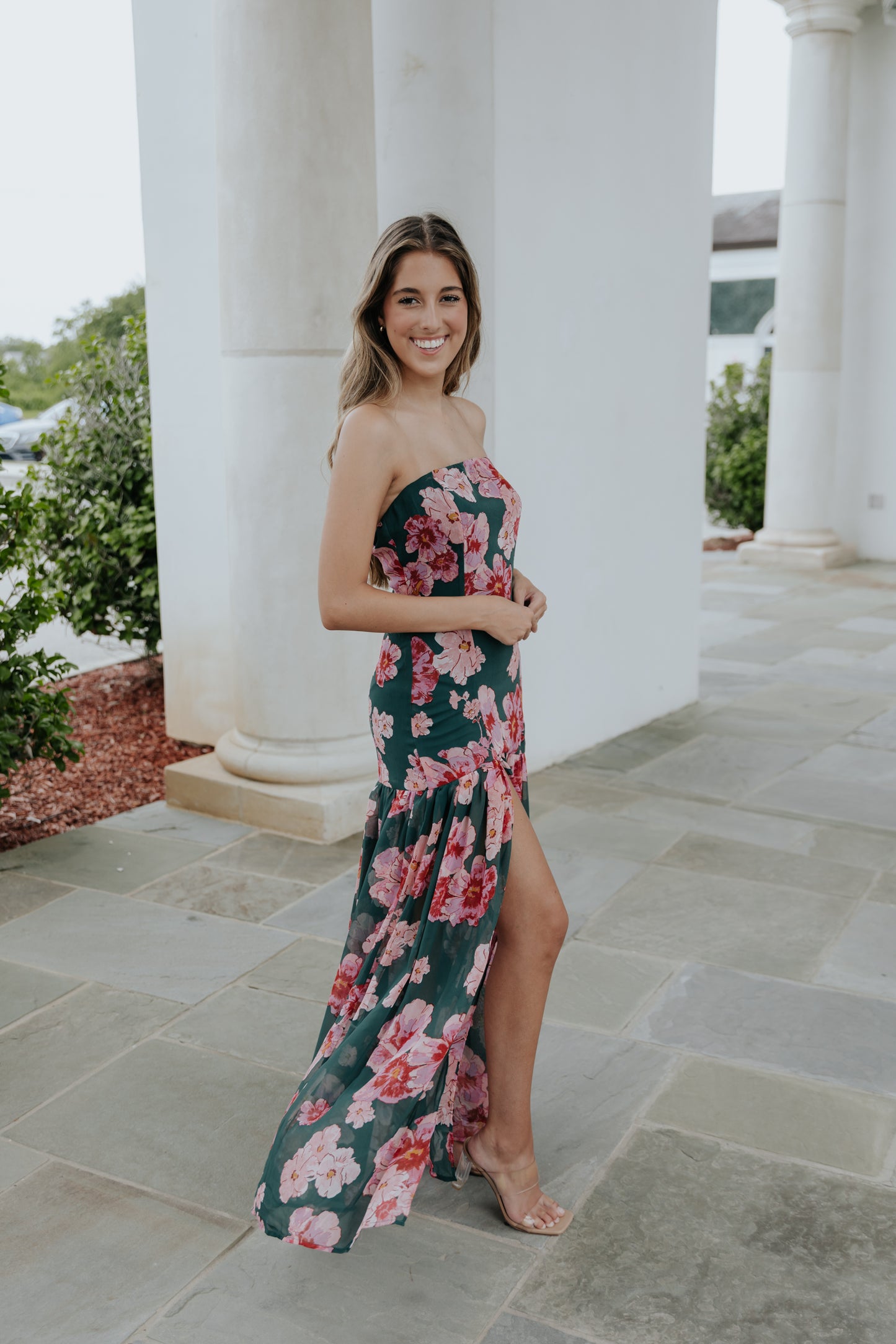 Long Nights Strapless Dress
