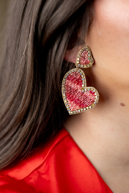 So Dramatic Heart Earrings