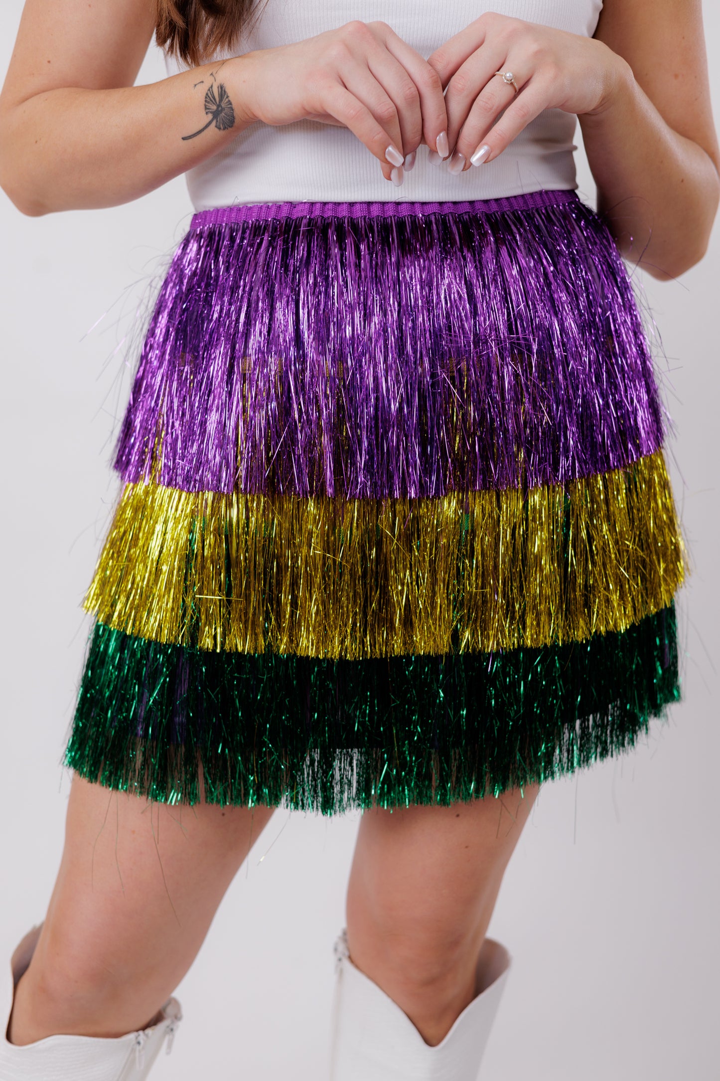 Shake Things Up Fringe MG Skirt