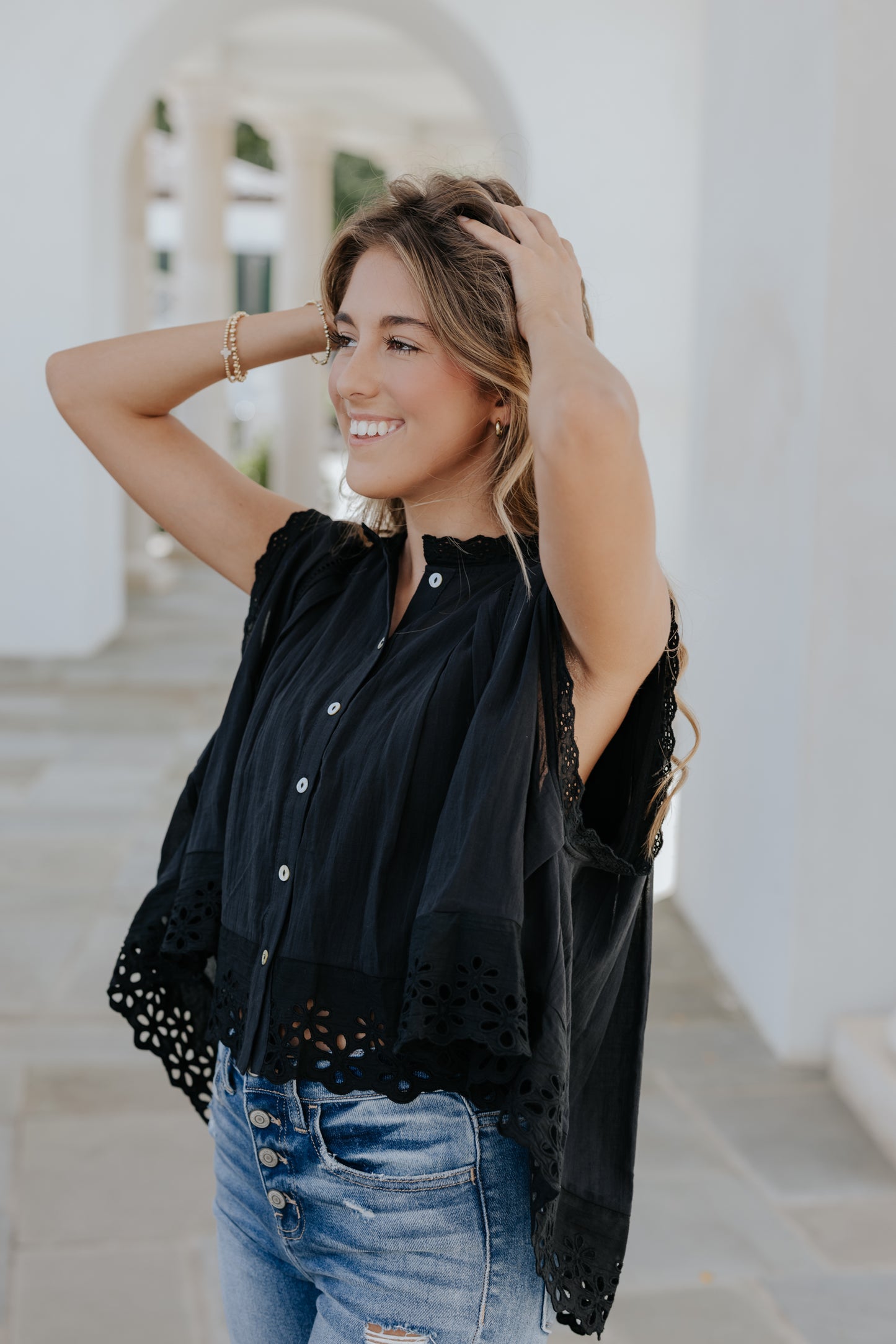 Extremely Important Eyelet Top
