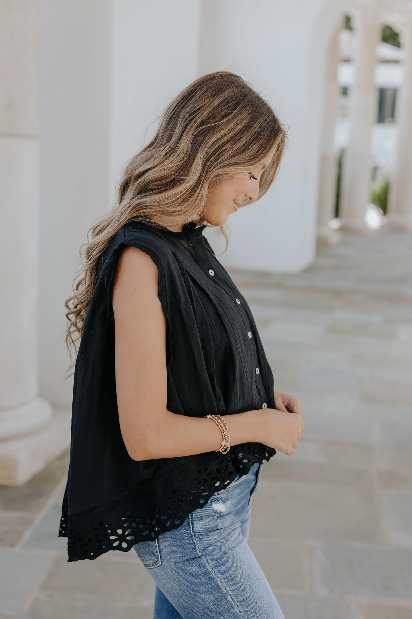 Extremely Important Eyelet Top