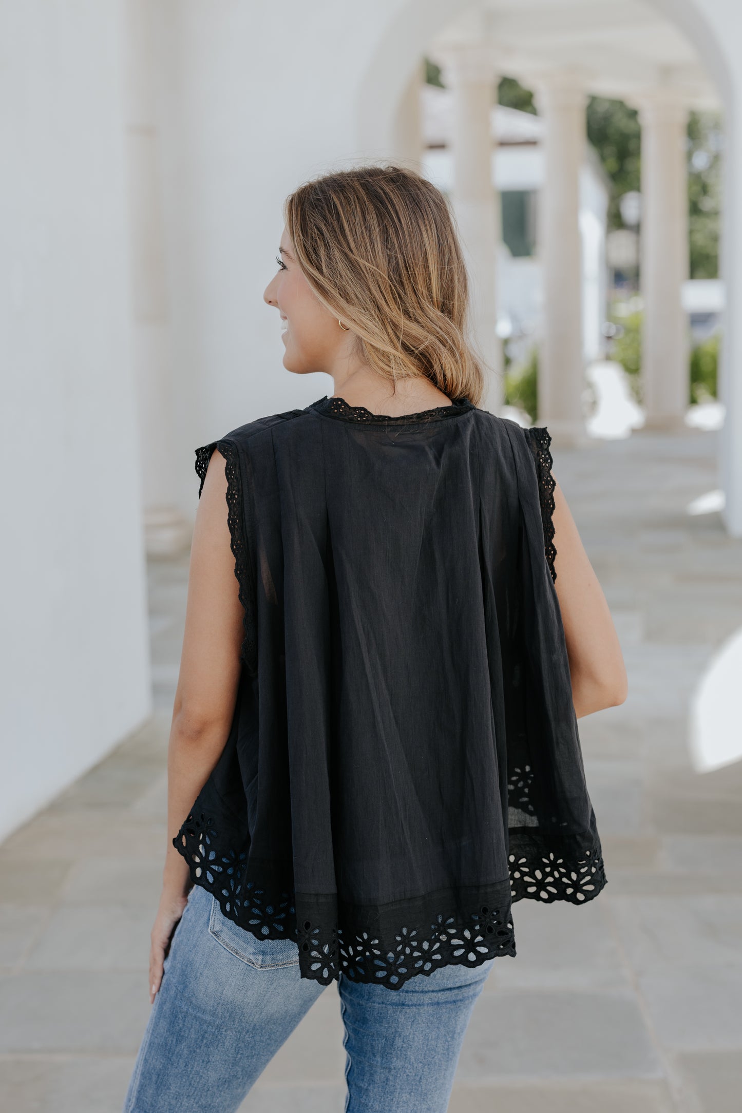 Extremely Important Eyelet Top