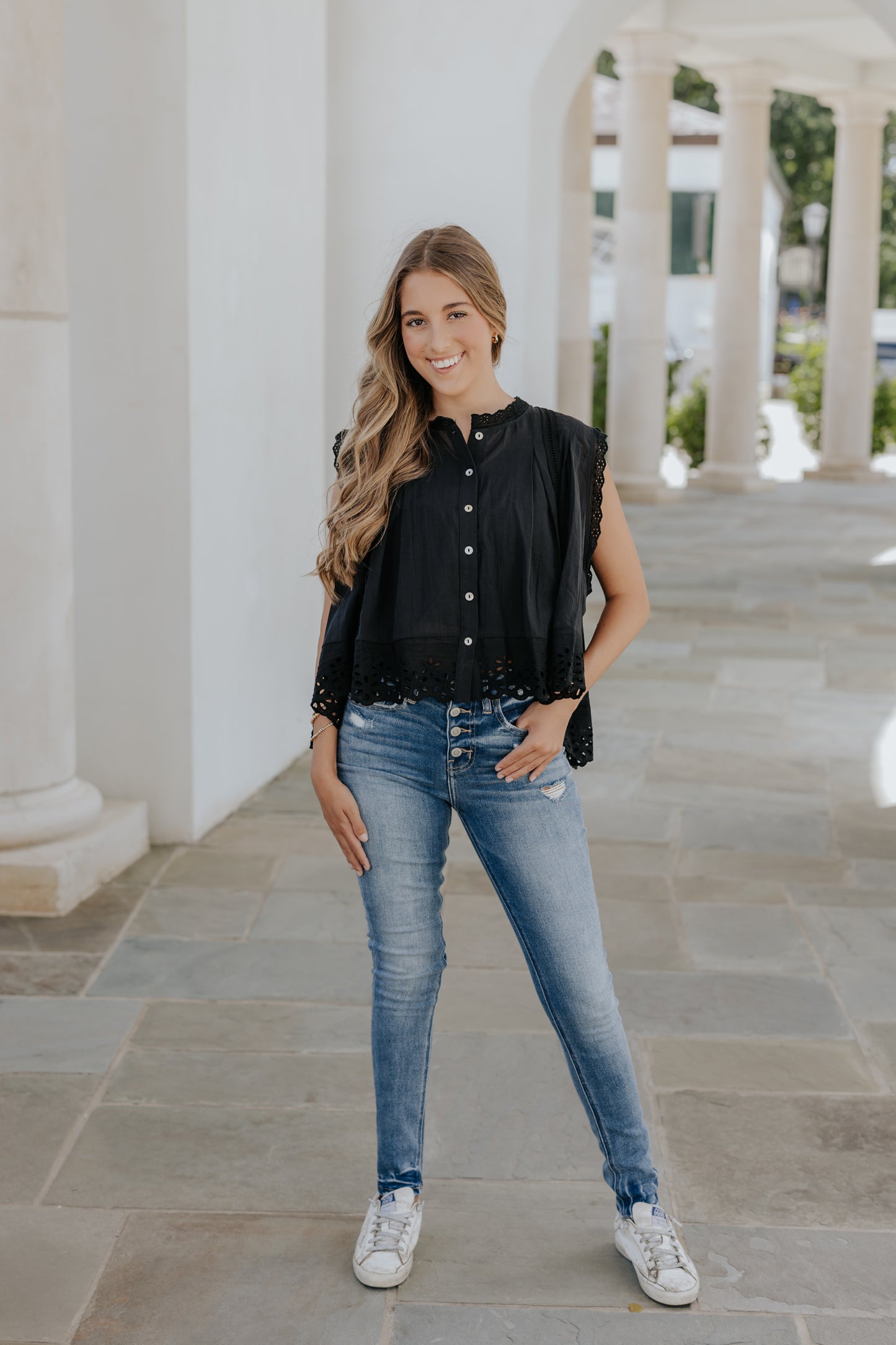 Extremely Important Eyelet Top