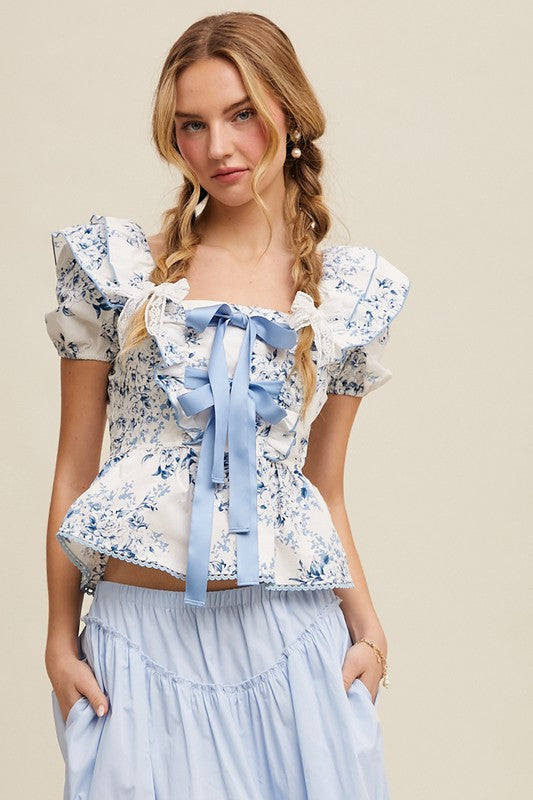 Flirty Florals Top