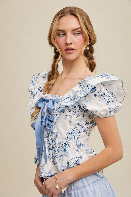 Flirty Florals Top