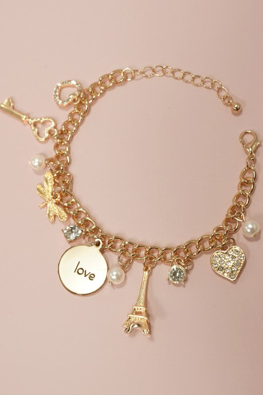 Love from Paris Charm Bracelet