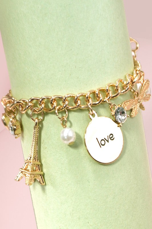 Love from Paris Charm Bracelet