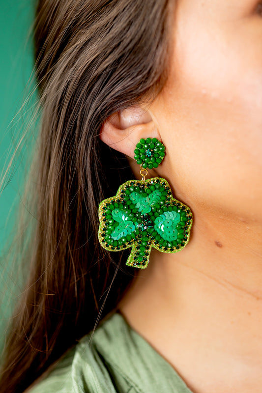 Lucky Charm Shamrock Earrings